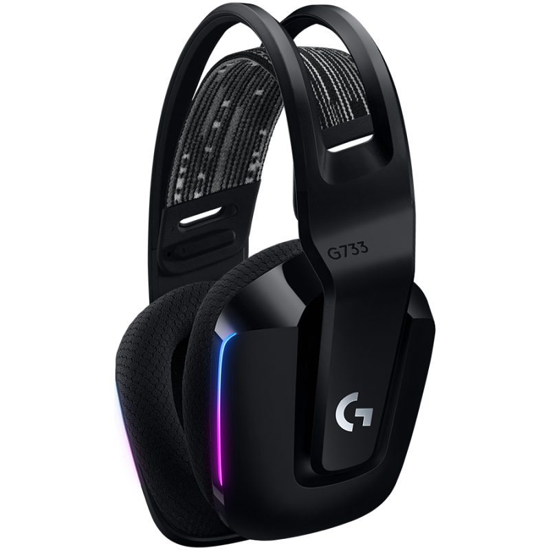 Logitech G733 LIGHTSPEED, bežične slušalice sa mikrofonom, gaming, crne