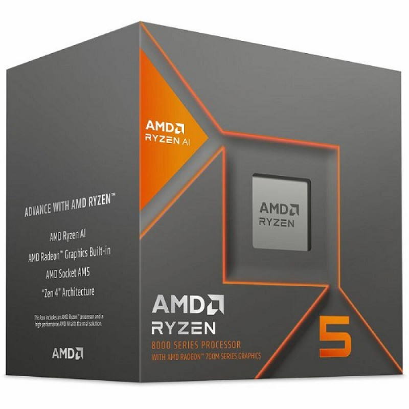 AMD Ryzen R5 8600G, 4.3 - 5GHz, 6C/12T, 22MB, AM5