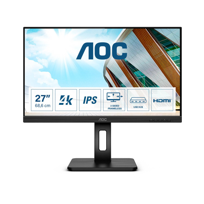 AOC U27P2CA, 27inch, IPS, UHD, HDMI, DP, USB-C, 60Hz