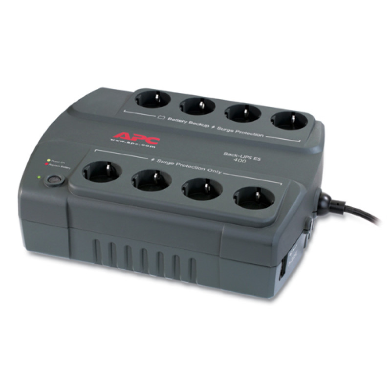 APC Back-UPS BE400-GR, 240W / 400VA, Schuko, Off-line