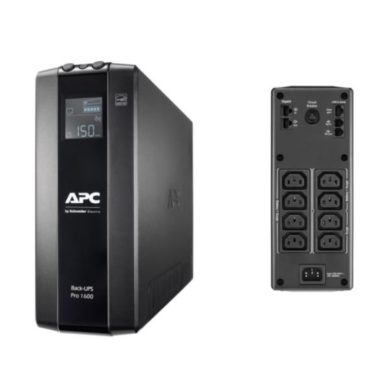 APC Back-UPS Pro BR1600MI, 960W / 1600VA, IEC C13, Line Interface, tower
