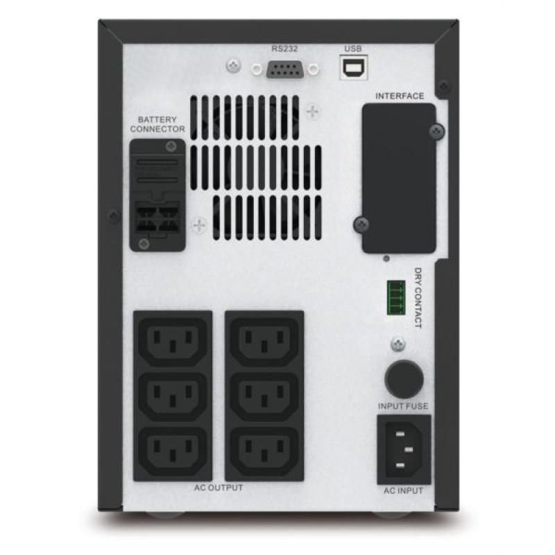 APC Easy-UPS SMV1000CAI, 700W / 1000VA, IEC C13, Line Interactive, tower