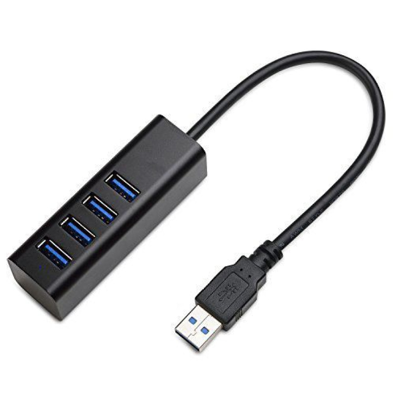 Asonic N-UH325#3.0A, 4port USB 3.0,Tip A, aluminijsko kućište, crno