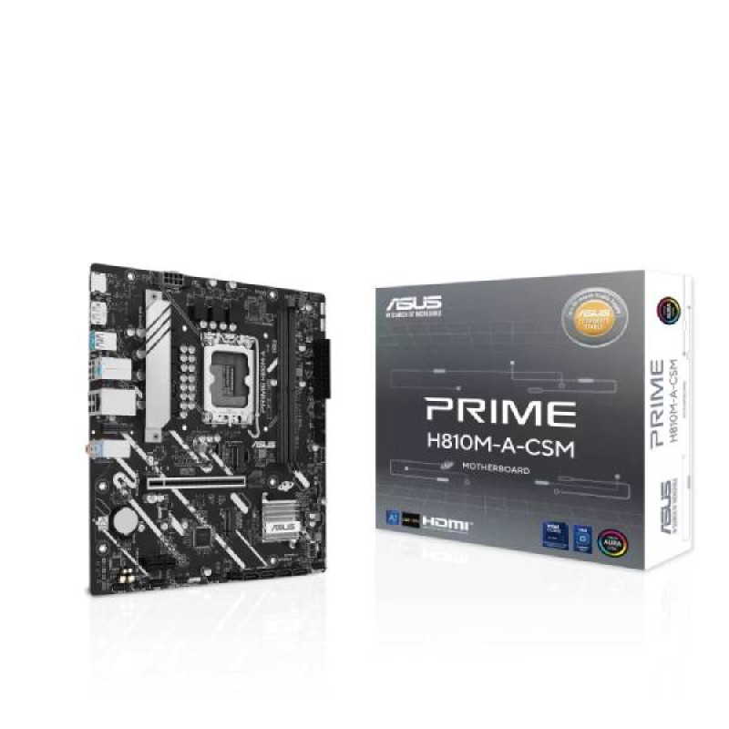 Asus PRIME H810M-A-CSM, LGA 1851, DDR5, mATX