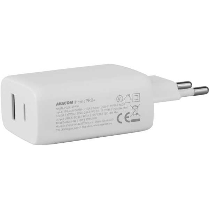 Avacom HomePRO+, strujni adapter, 65W, bijeli