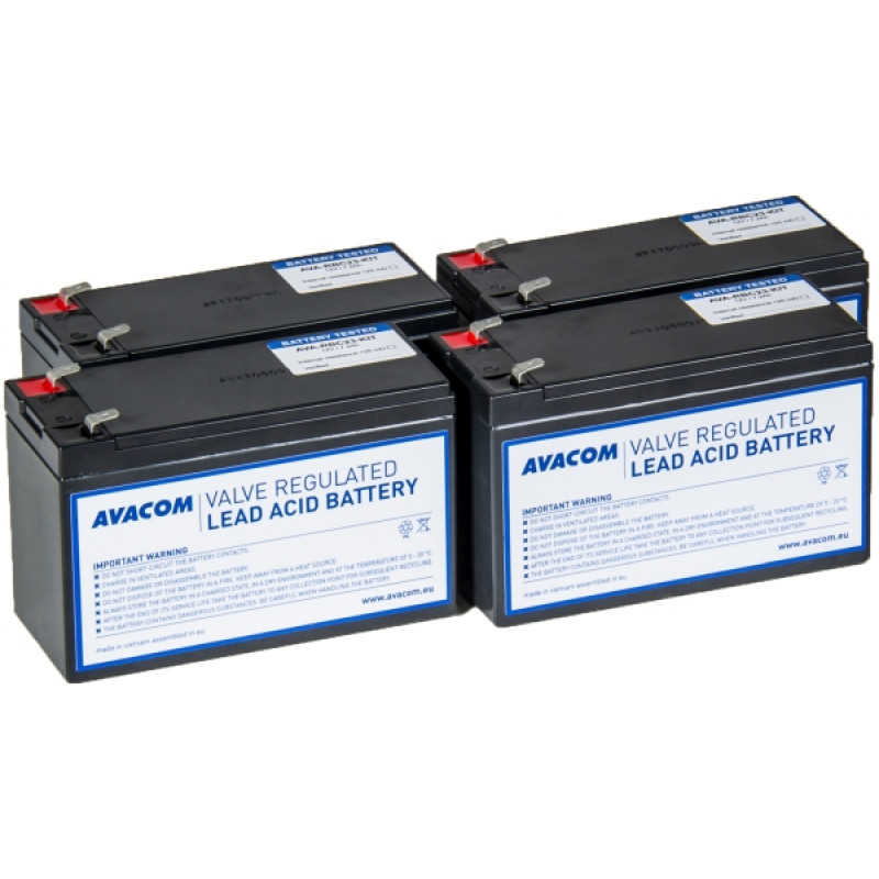 Avacom baterijski kit za APC RBC23 (4 baterije)