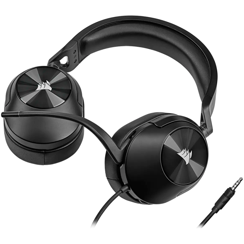 Corsair HS55, žičane slušalice s mikrofonom, crne