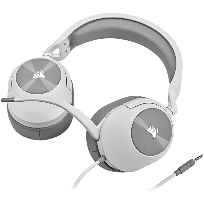 Corsair HS55, žičane slušalice s mikrofonom, bijele