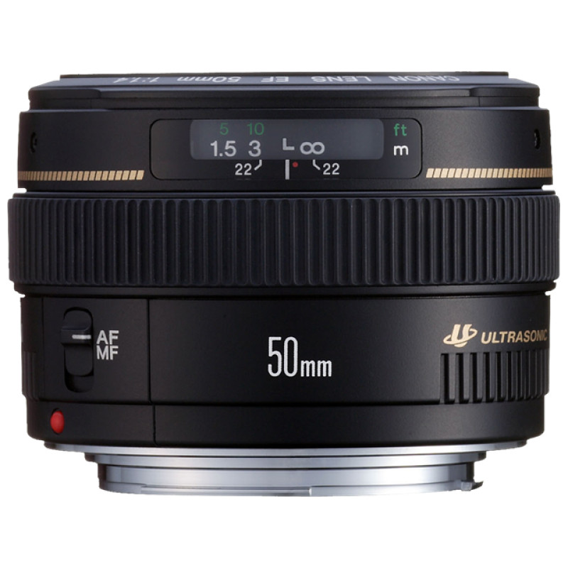 Canon EF 50mm F, 1.4 USM, objektiv