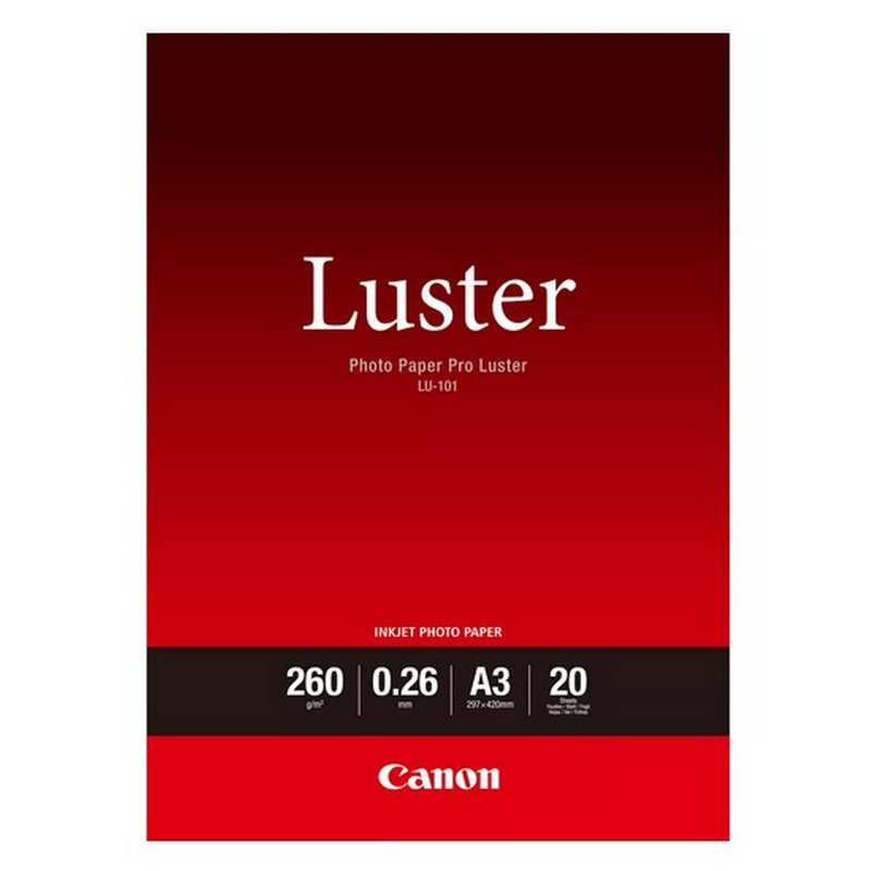 Canon Photo Luster Paper LU101 - A3 - 20L