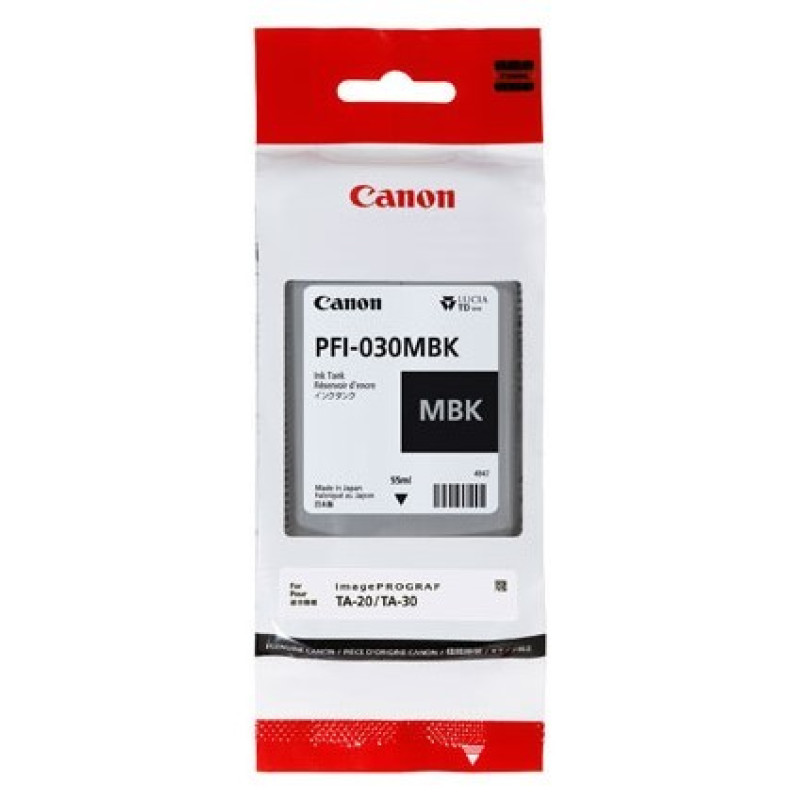 Canon tinta PFI-030MBK, 3488C001, Matt Black