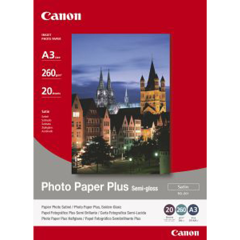 Canon Photo Paper Plus SG201 - A3+ ,  20L