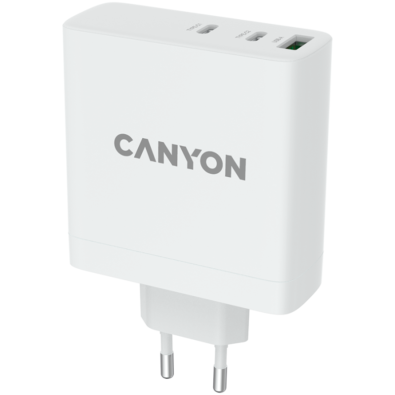 Canyon H-140-01, zidni punjač, 1 x USB-A, 2 x USB-C, bijeli
