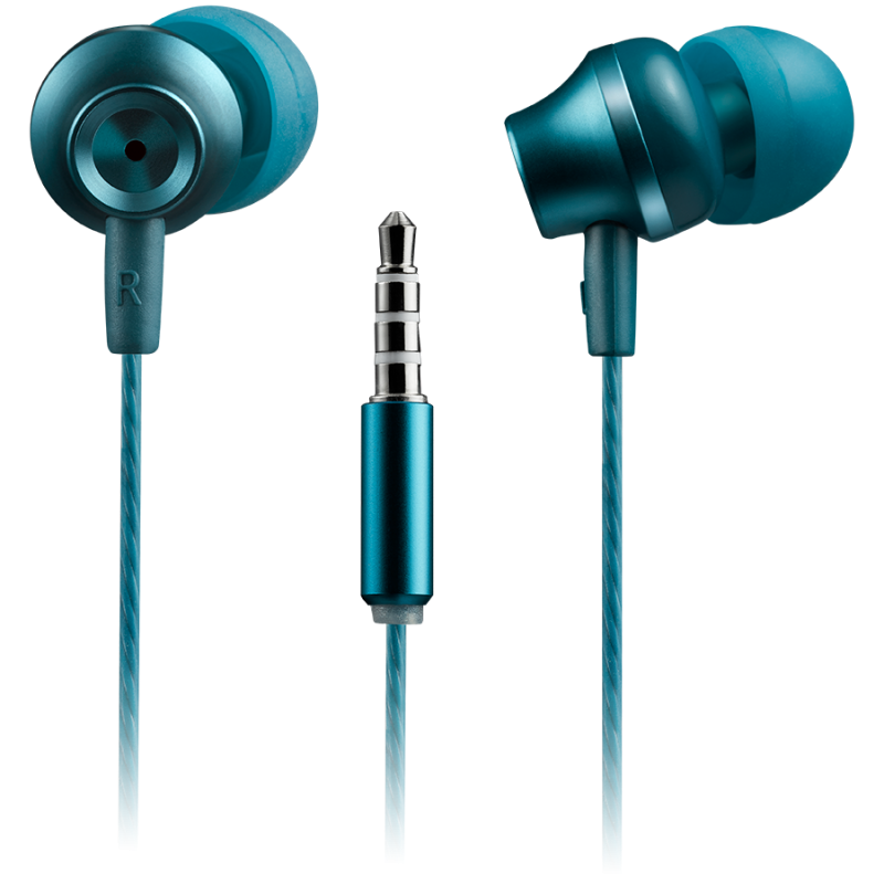 Canyon SEP-03, žičane slušalice s mikrofonom, 3.5mm, zeleno-plave
