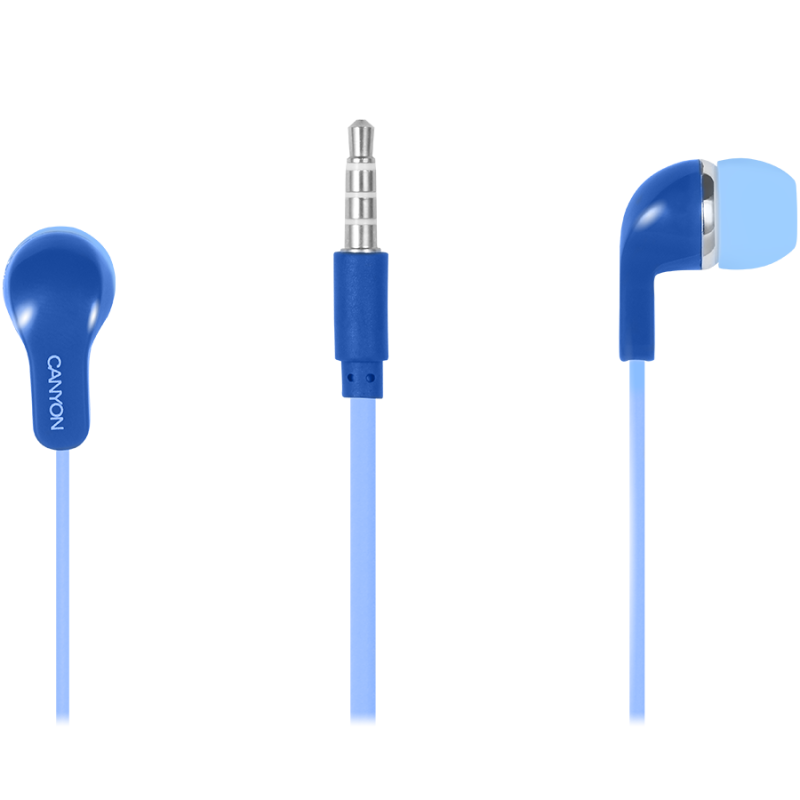 Canyon EPM-02, žičane slušalice s mikrofonom, plave