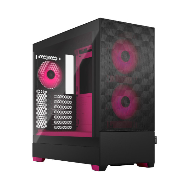 Fractal Pop Air RGB Magenta Core TG, rozo sa staklom, bez napajanja