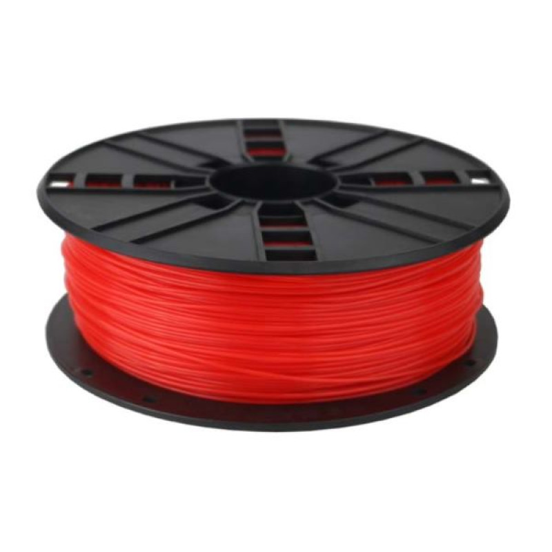 Gembird filament za 3D pisače, PLA, 1.75 mm, 1kg, fluorescentno crveni