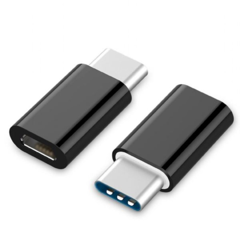 Gembird A-USB2-CMmF-01, USB 2.0 / USB Type-C adapter, crni