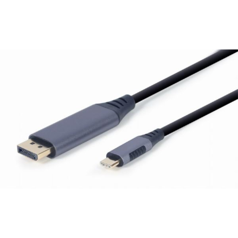 Gembird USB-C / Display Port kabel, 1.8m, sivi