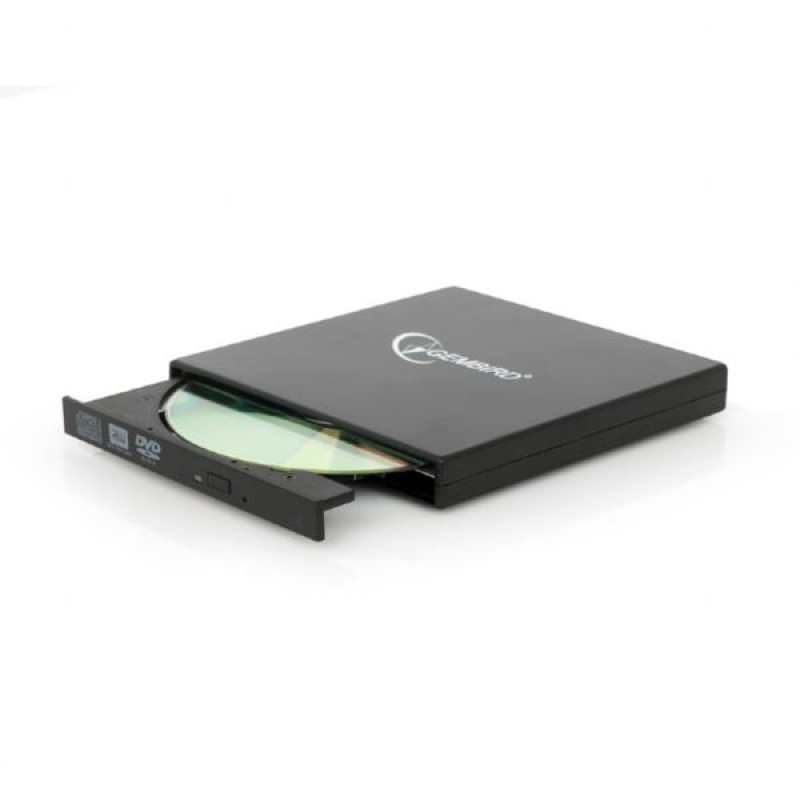 Gembird vanjski optički uređaj, USB, DVD drive, crni