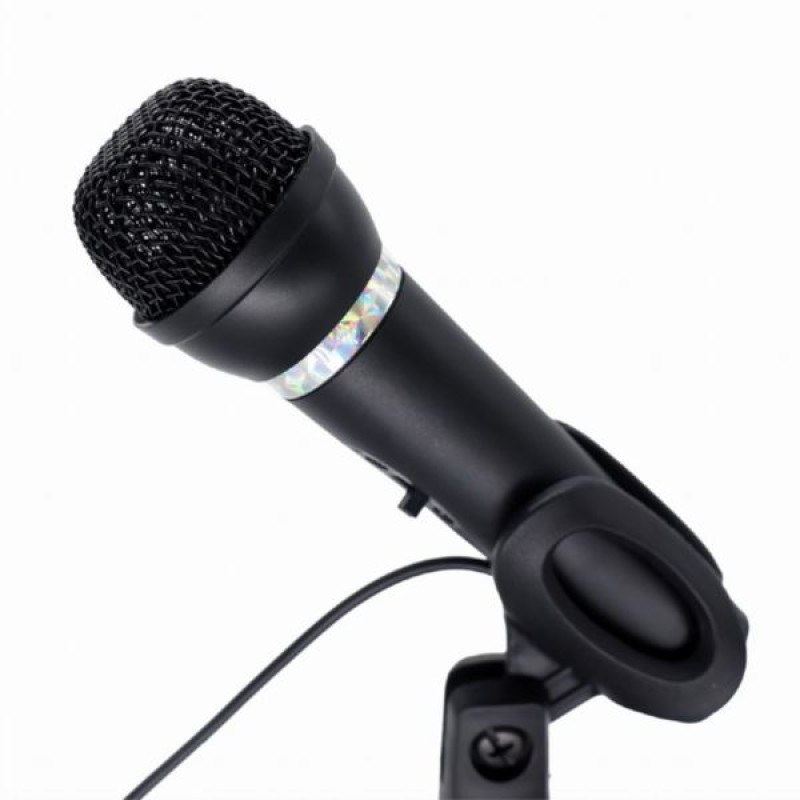 Gembird Gembird MIC-D-04, kondenzatorski mikrofon sa stalkom, crni
