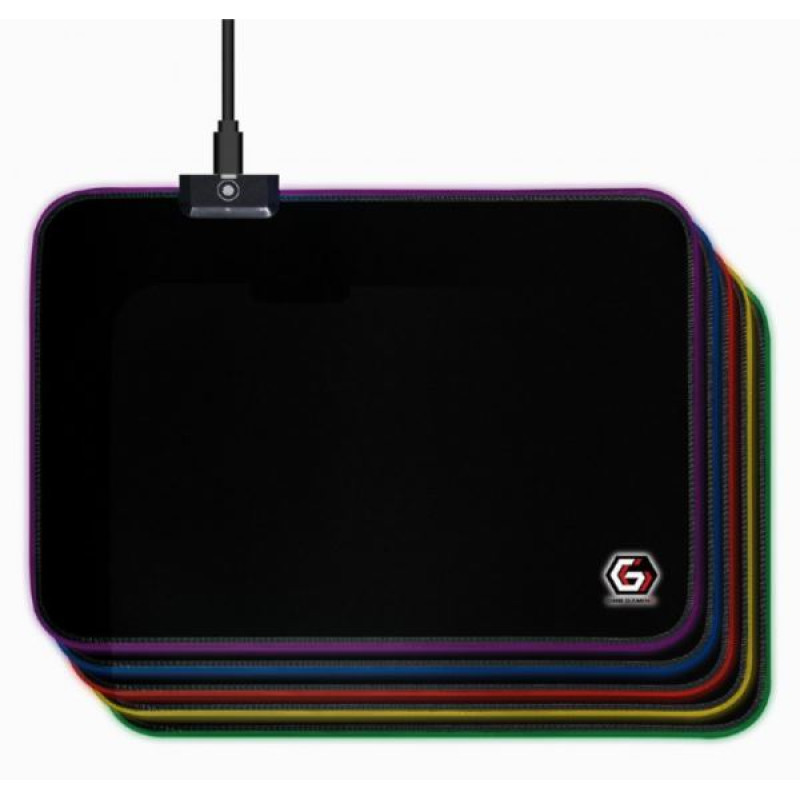 Gembird, RGB gaming podloga za miš, crna