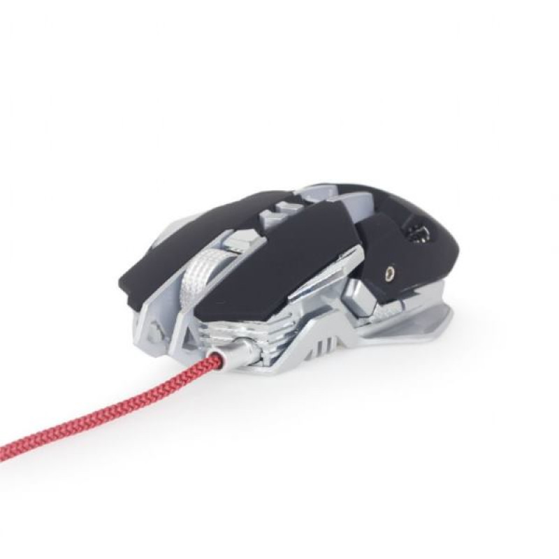Gembird MUSG-05, žičani optički miš, gaming, RGB, sivi