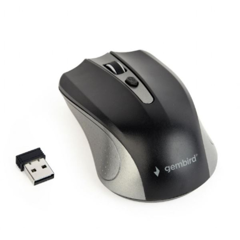 Gembird MUSW-4B-04-GB, bežični optički miš, sivi