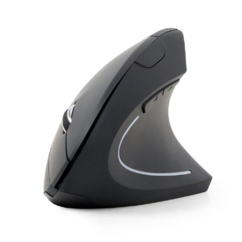 Gembird MUSW-ERGO-01, bežični optički miš, ergonomski, crni