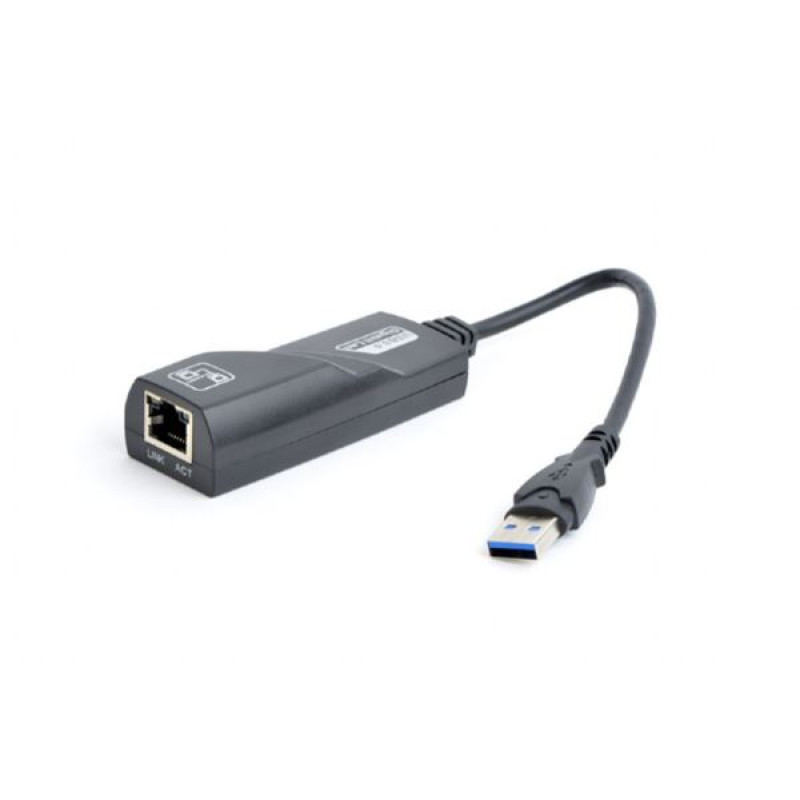 Gembird NIC-U3-02, USB 3.0 Ethernet adapter, gigabit, sivi