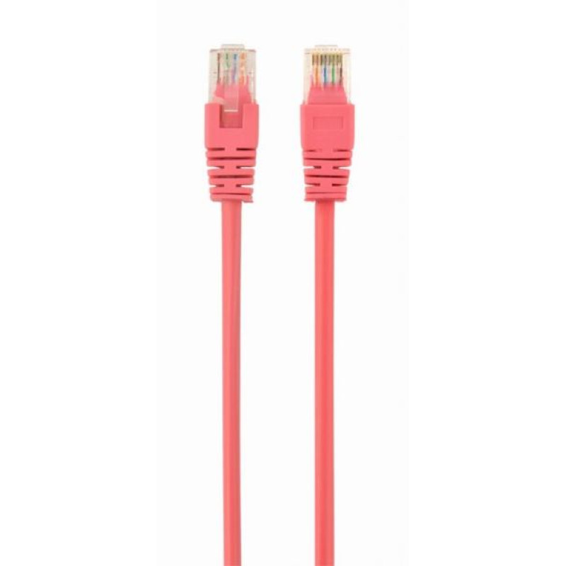 Gembird PP12-0.5M RO, CAT5e UTP kabel, 0.5m, rozi