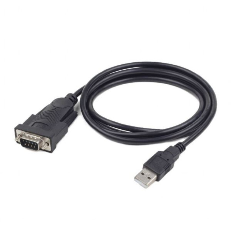 Gembird UAS-DB9M-02, USB / DB9M serial port kabel, 1.5m, crni