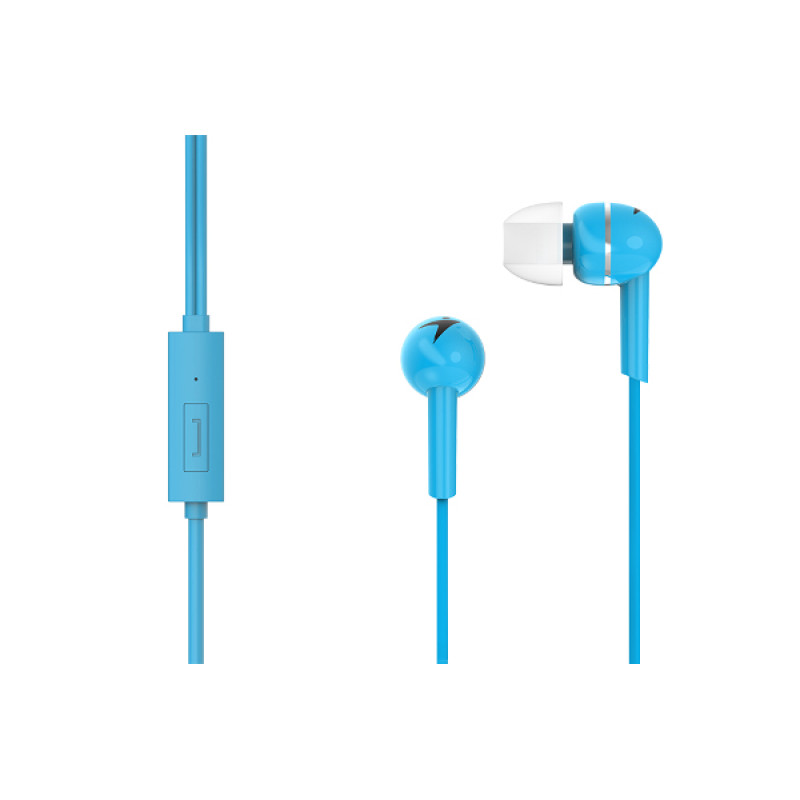 Genius HS-M300, žičane slušalice s mikrofonom, plave