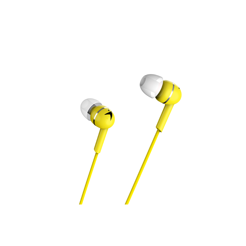 Genius HS-M300, žičane slušalice s mikrofonom, žute