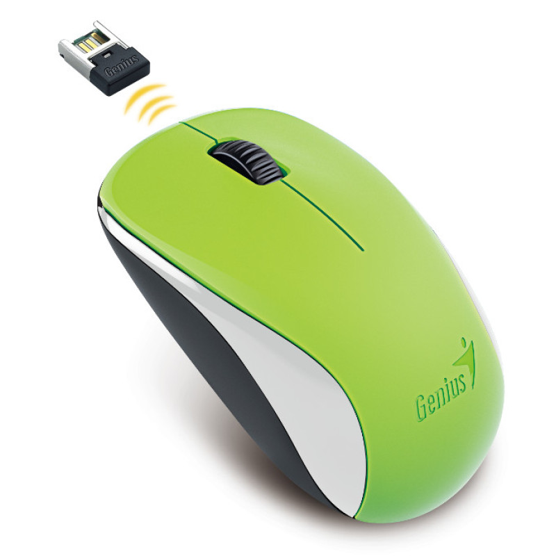 Genius NX-7000, bežični optički miš, zeleni