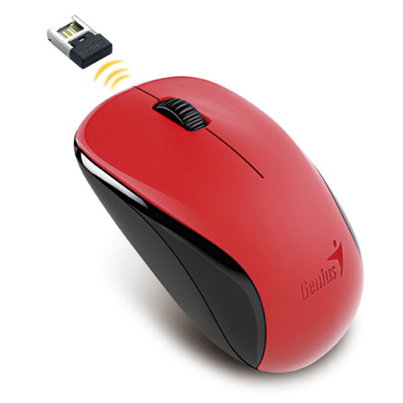Genius NX-7000, BlueEye, bežični optički miš, crveni