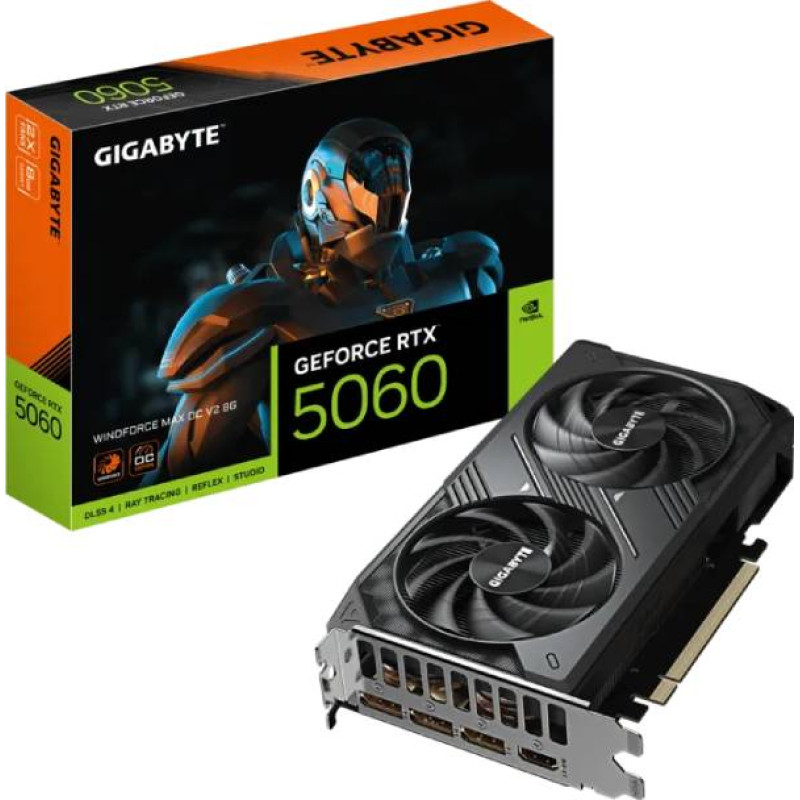 Gigabyte GeForce RTX 5060 WINDFORCE MAX OC V2 8G, 8GB GDDR7
