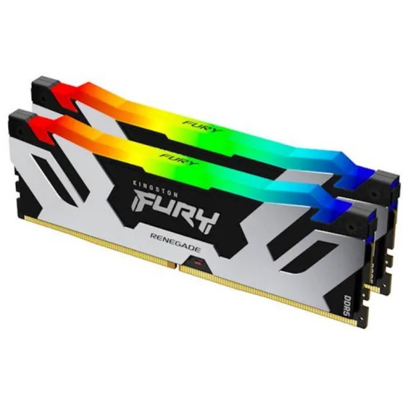 Kingston FURY Renegade Silver/Black RGB XMP DDR5, 64GB (2x32GB), 6000MHz, CL32