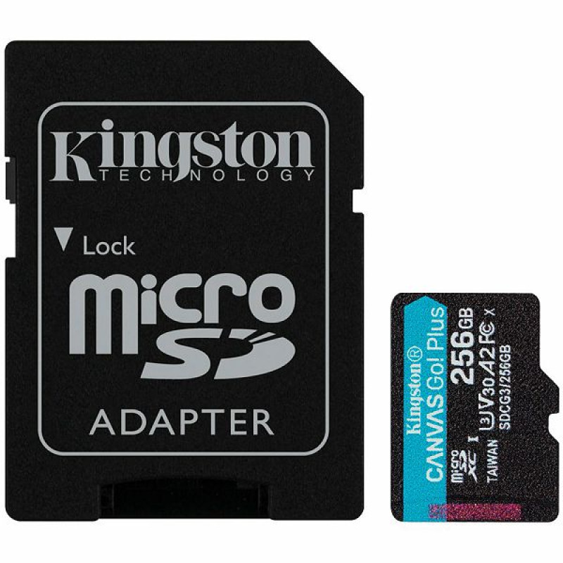Kingston microSDXC Canvas Go Plus, 256GB
