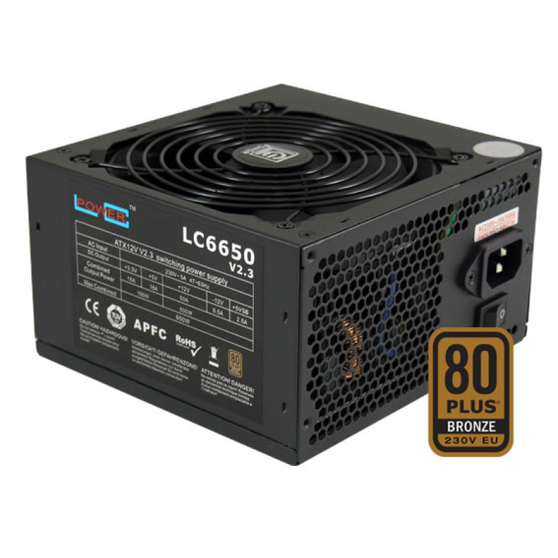 LC-Power napajanje LC6550 V2.3, ATX, 80+Bronze, napajanje