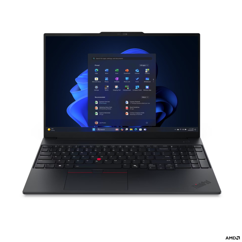 Lenovo ThinkPad E16 Gen 4, AMD Ryzen AI 5-330, RAM 16GB, SSD 512GB, 16inch, WUXGA, DOS