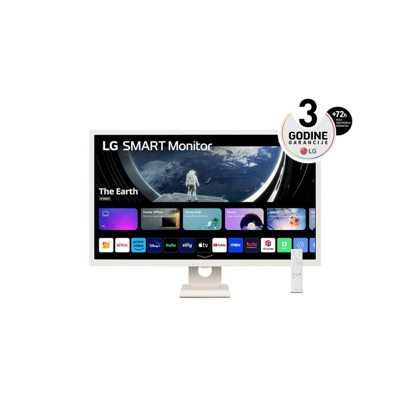 LG Smart monitor 27SR50F-W, 27inch, IPS, FHD, HDMI