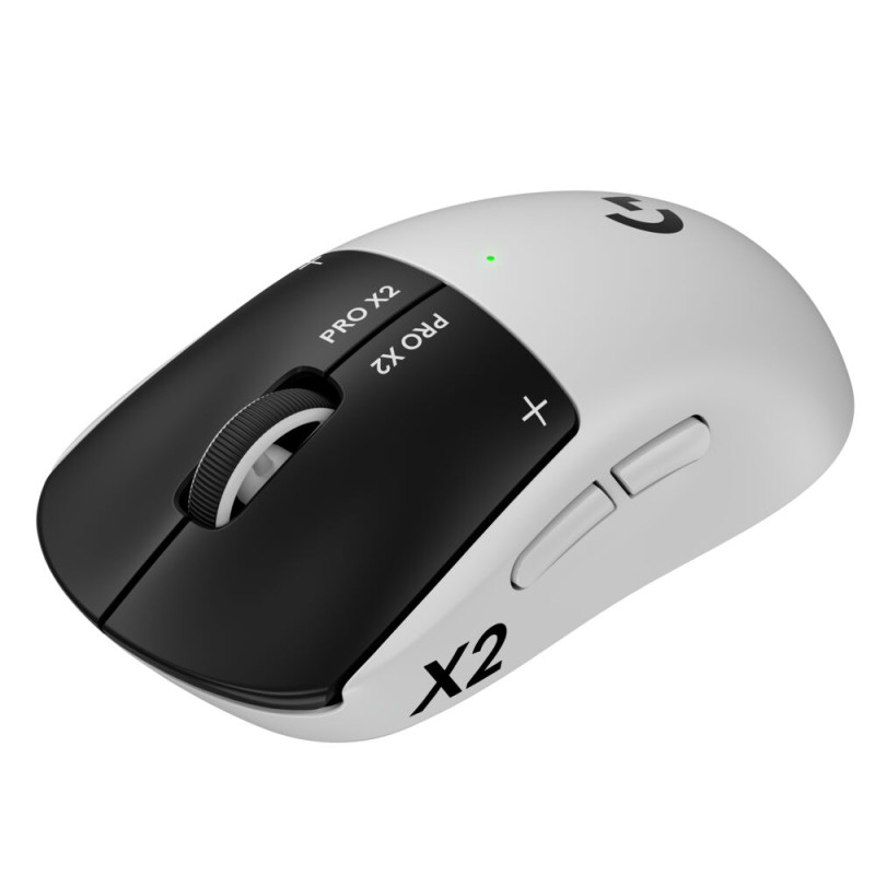 Logitech G PRO X2 SUPERSTRIKE, bežični optički gaming miš, LIGHTSPEED, USB-C, crno-bijeli