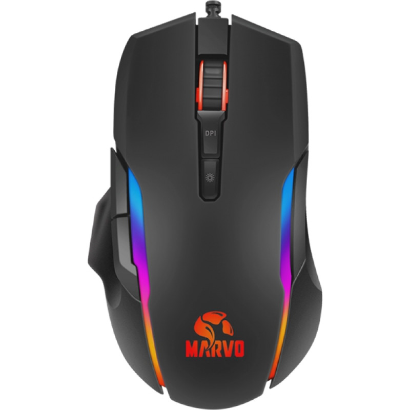 Marvo G945, žičani optički miš, gaming, RGB, crni