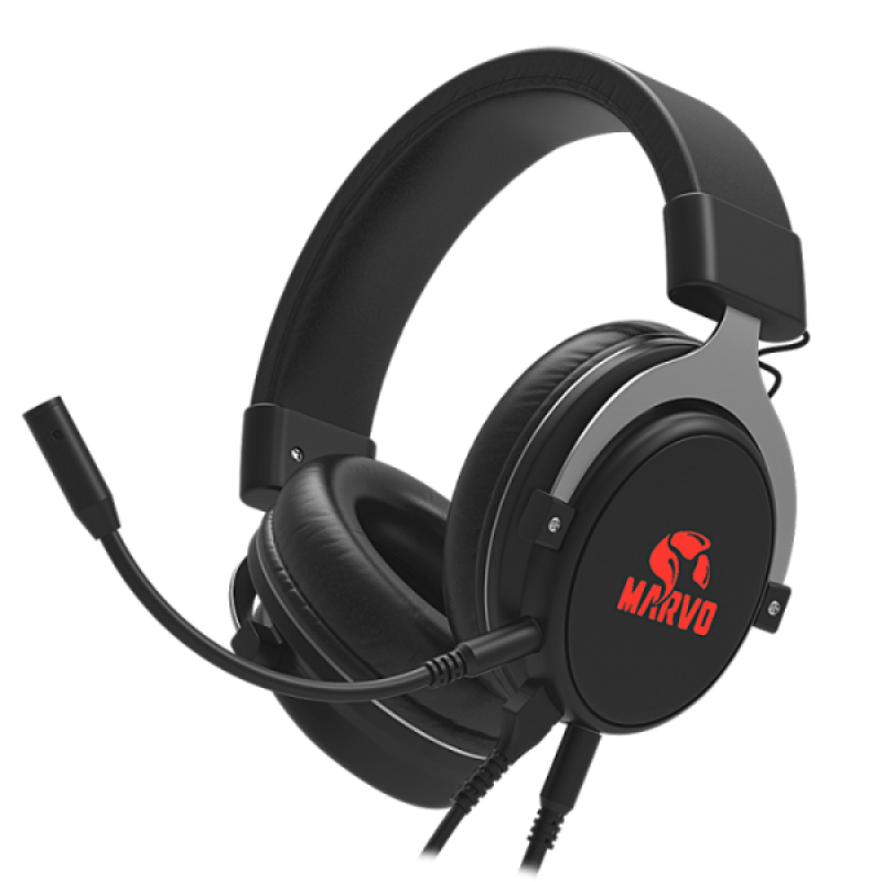 Marvo HG9052, 7.1 žičane slušalice s mikrofonom gaming, crne
