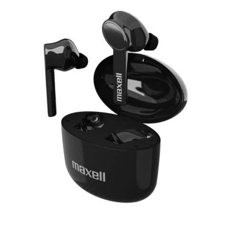 Maxell TWS Bass13 SyncUp, bežične slušalice, Bluetooth, crne