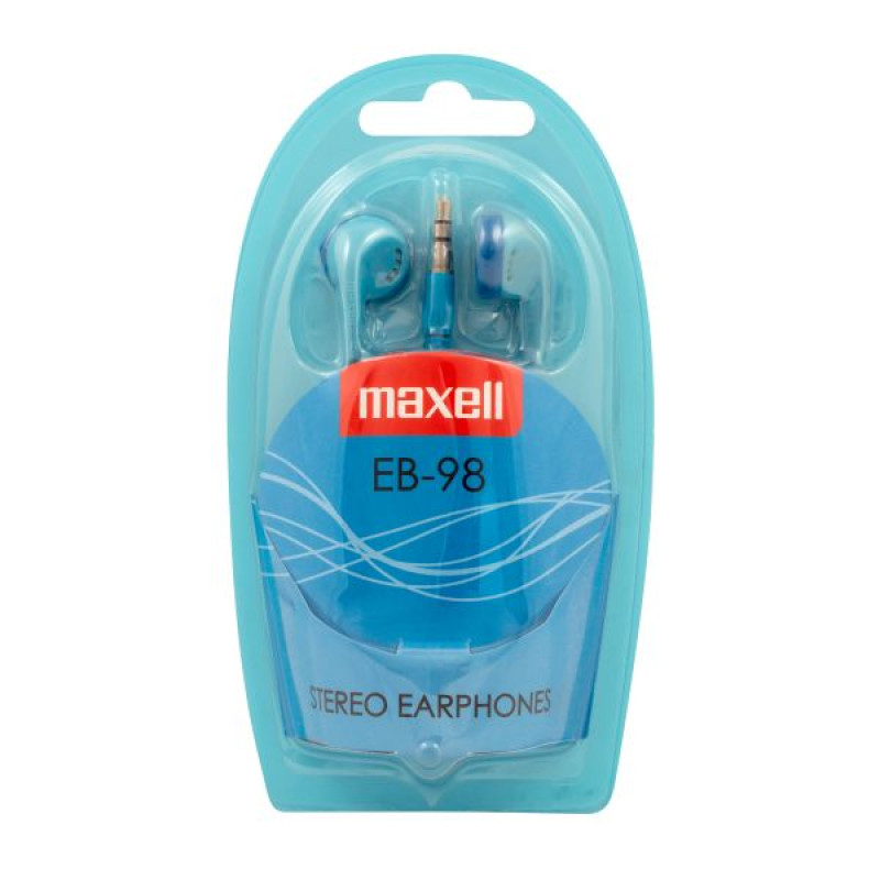 Maxell EB-98, žičane slušalice, plave
