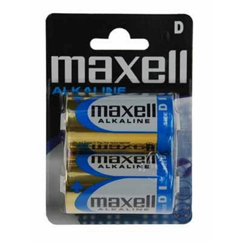 Maxell alkalna D baterija, LR20, 2 komada