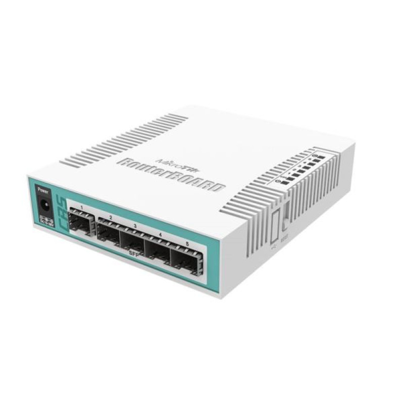 MikroTik Cloud Router CRS106-1C-5S, upravljivi switch, 6-port, gigabit