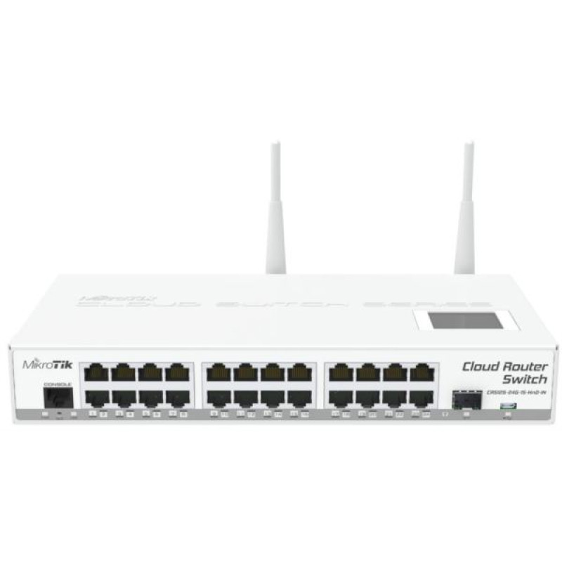 MikroTik CRS125-24G-1S-2HnD-IN, router, 24-port, 1-port SFP, PoE